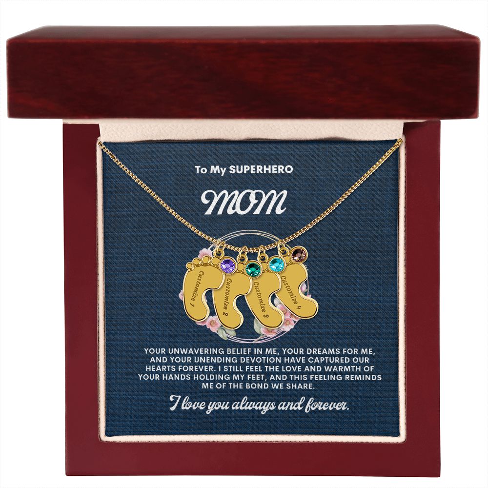 Necklace for Mom, Baby's Foot