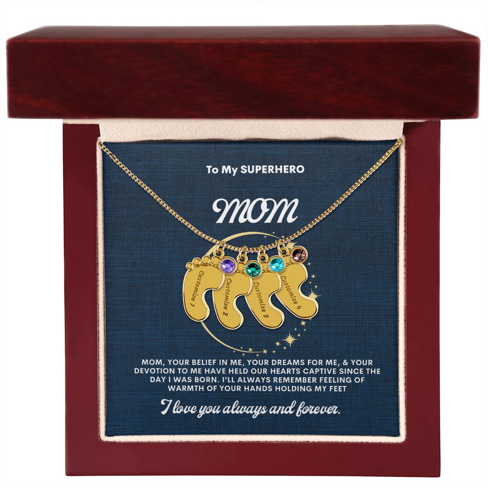 Necklace for Mom, Baby's Foot