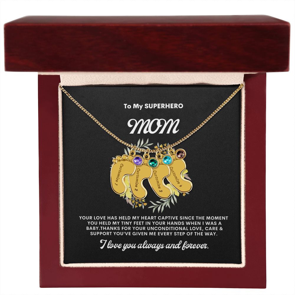 Necklace for Mom, Baby's Foot
