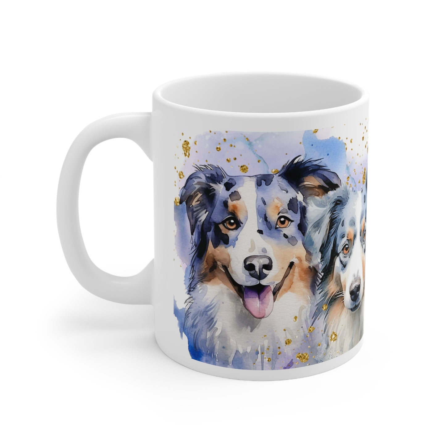 Ceramic Mug 11oz Accent Coffee Mug, for an Aussie dog lover for mom, grandma, girlfriend, grand daughter, dad, granddad, grand son.