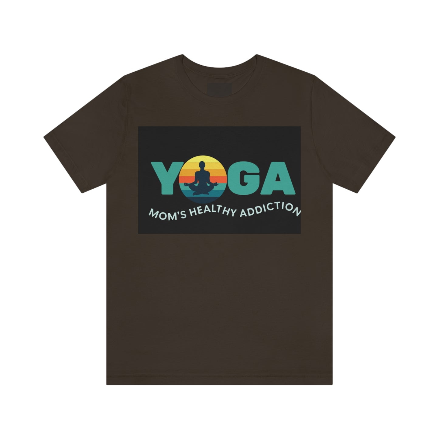 Unisex Jersey Short Sleeve Tee for a yoga loving mom, grandma, daughter, dad, granddad or son,