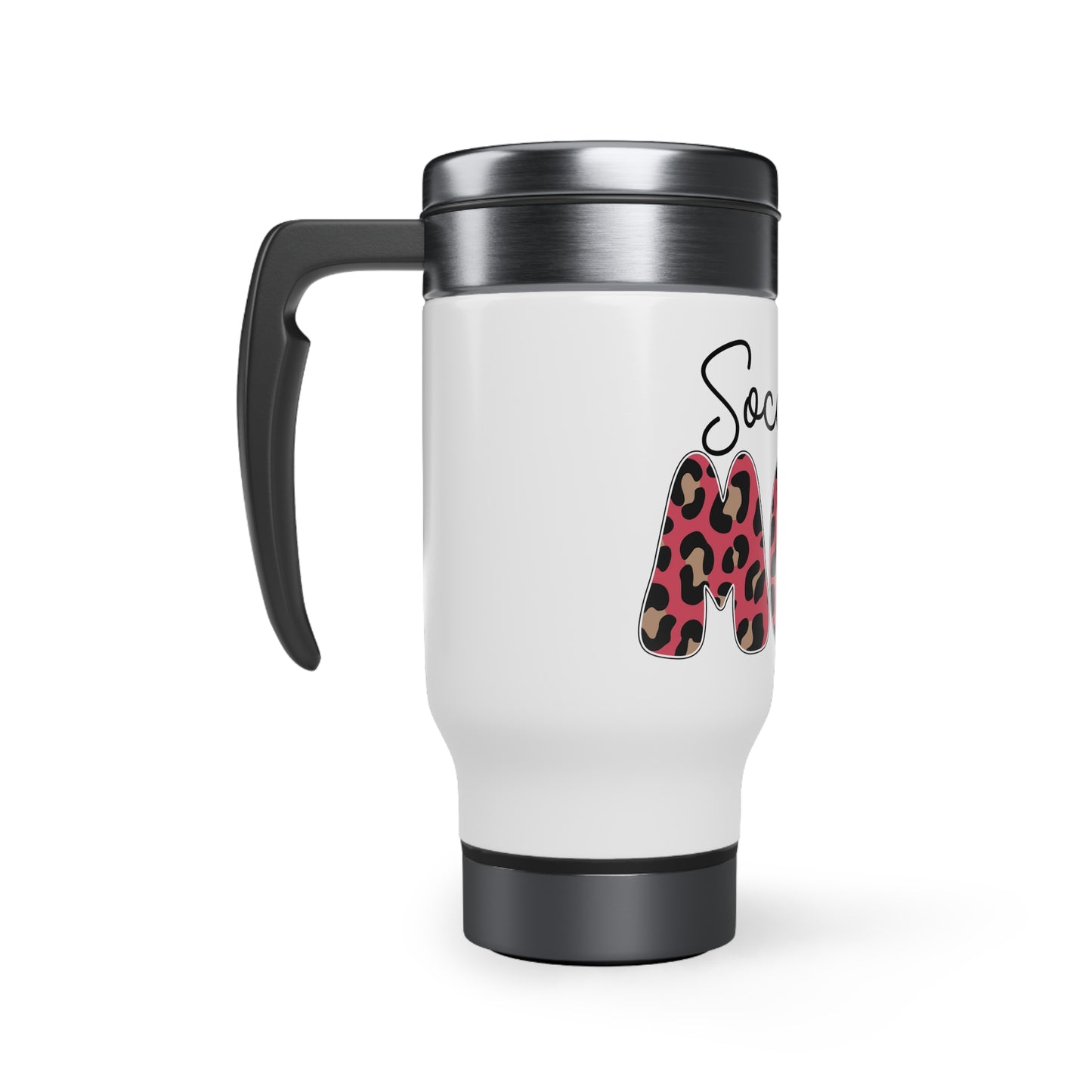 Stainless Steel Travel Mug with Handle, 14oz