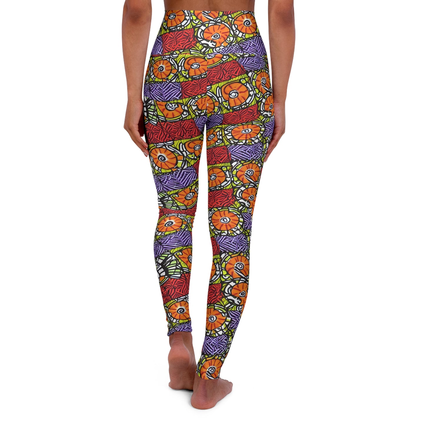 High Waisted Yoga Leggings (AOP)