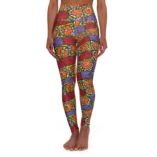 High Waisted Yoga Leggings (AOP)