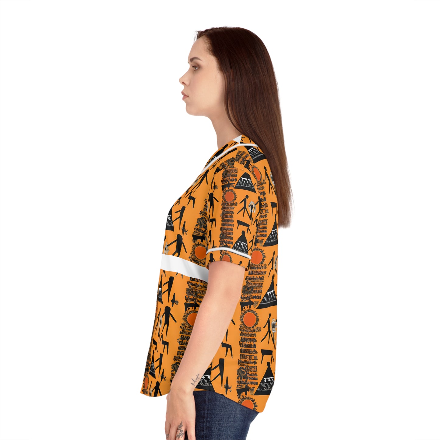 Women's Baseball Jersey (AOP)