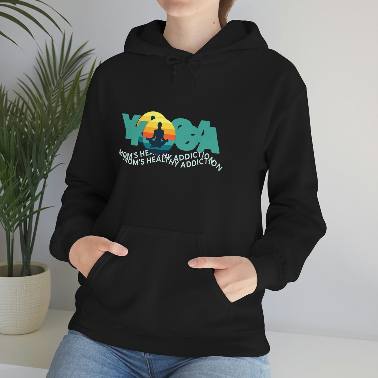 Unisex Heavy Blend™ Hooded Sweatshirt for my yoga loving mom, grandma, daughter, dad, granddad or son,