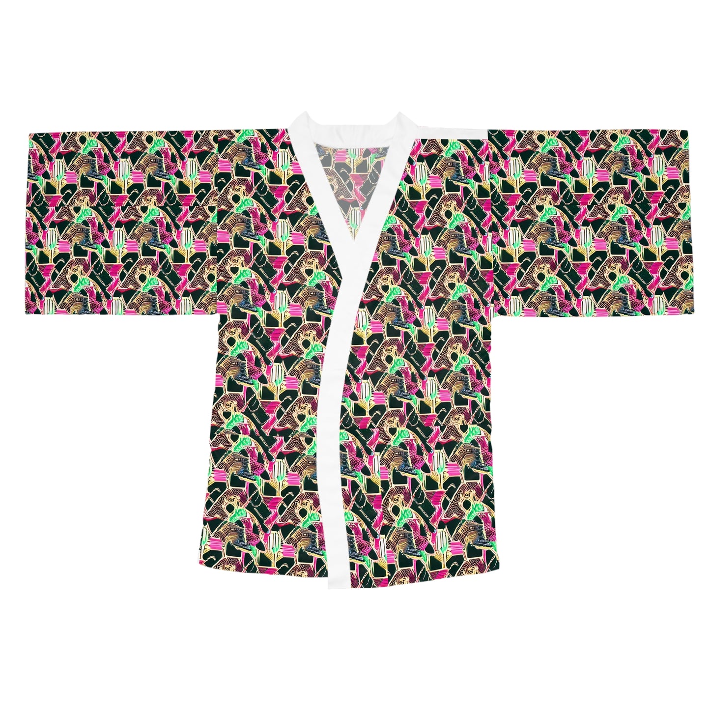 Long Sleeve Kimono Robe (AOP)