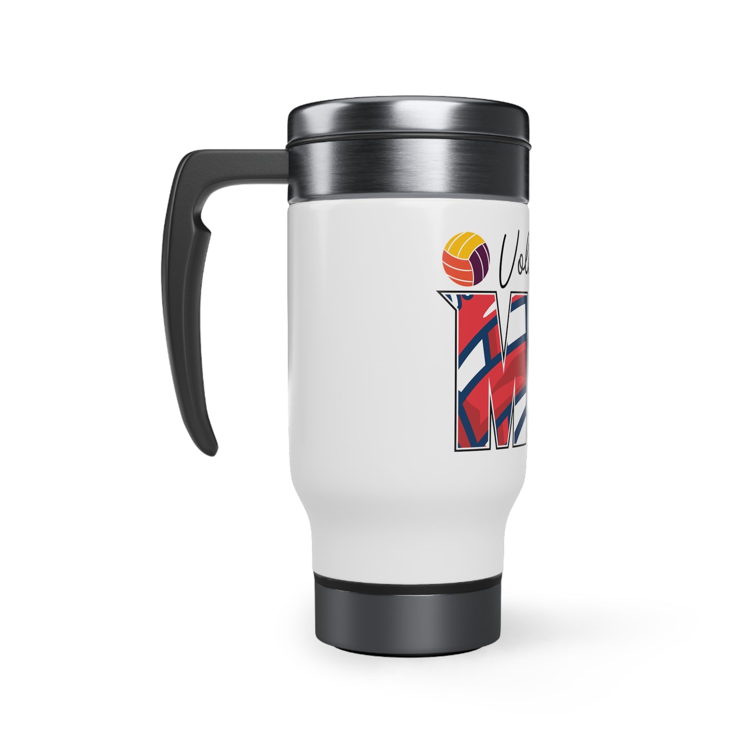 Stainless Steel Travel Mug with Handle, 14oz