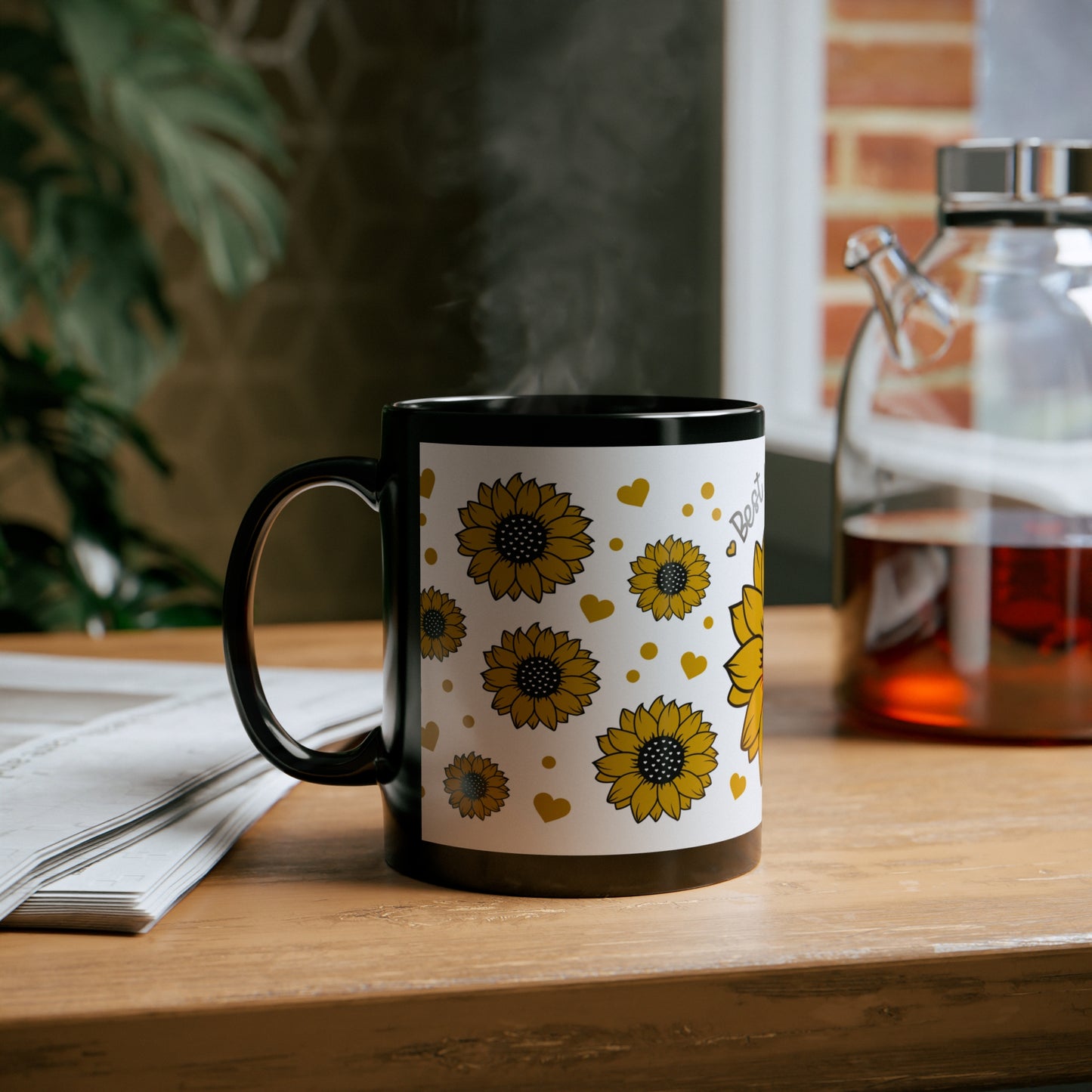 "Best Mom Ever" 11oz Black Mug for: mom, grandma, Godmother, Mother in law, Step-mother, Wife - mother, Girlfriend mother.