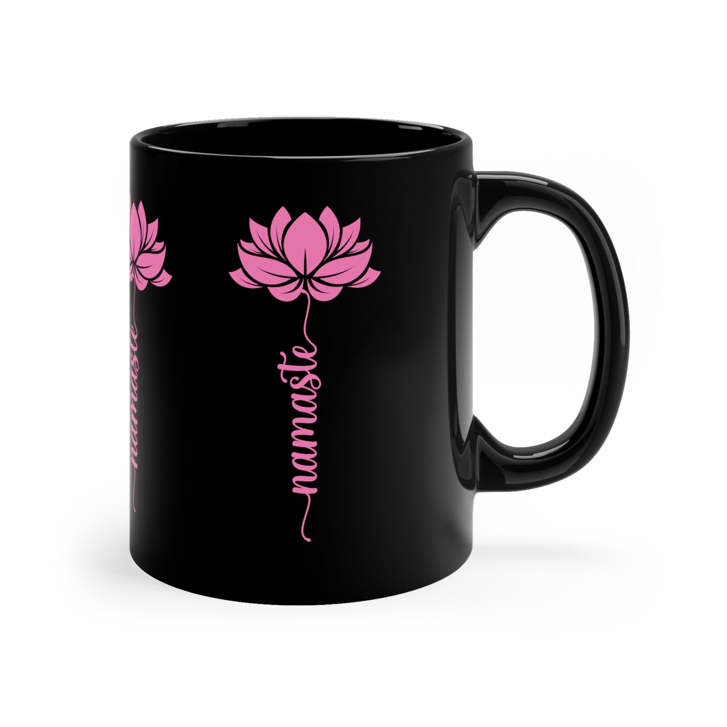 11oz Black Mug for Yoga lover: mom, grandma, daughter, dad, granddad, son, grandson / daughter.