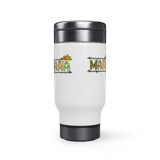 Stainless Steel Travel Mug with Handle, 14oz