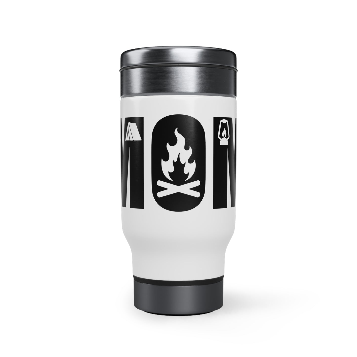 Stainless Steel Travel Mug with Handle, 14oz