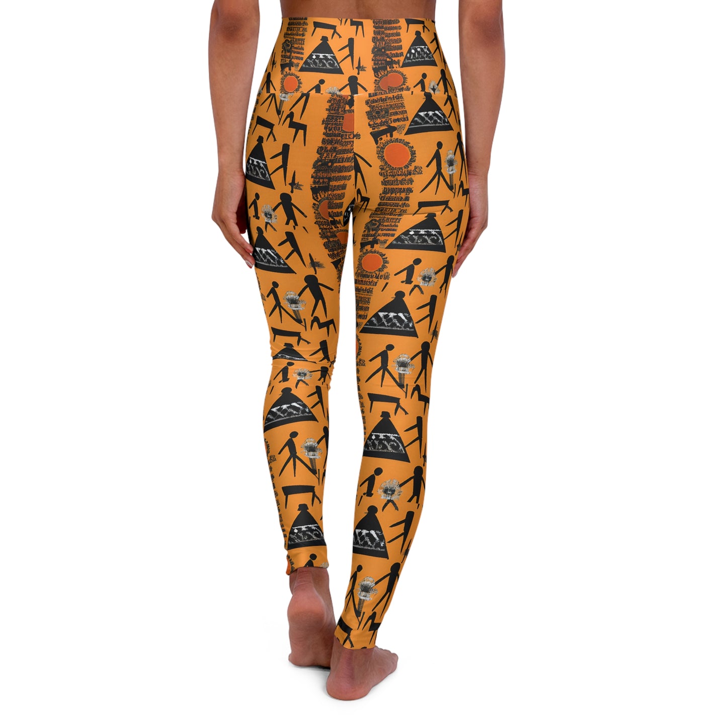 High Waisted Yoga Leggings (AOP)